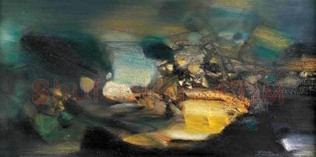 朱德群(1951-2004期间)作品欣赏 | 书画百科