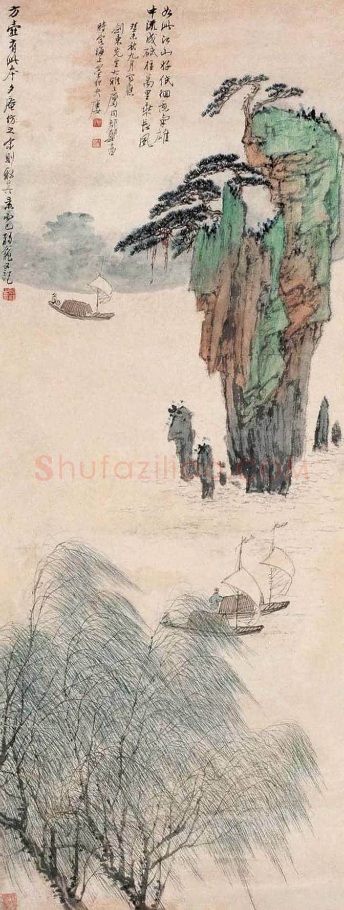 郑午昌画笔下的杨柳 | 书画文摘
