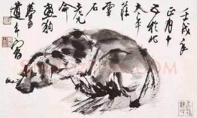 黄胄不但擅长画驴，也擅画狗 | 书画资料