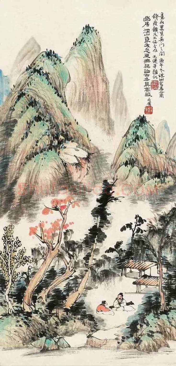 贺天健山水画欣赏 | 书画知识