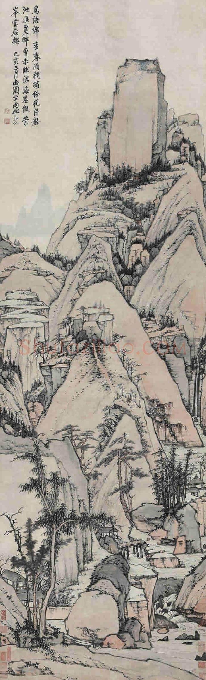 弘仁最贵作品都在这里,值得一看! | 书画资料