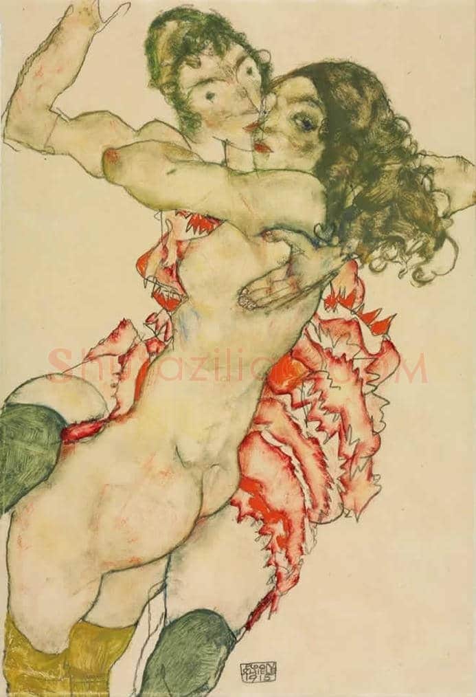 埃贡·席勒作品欣赏 | 书画学堂