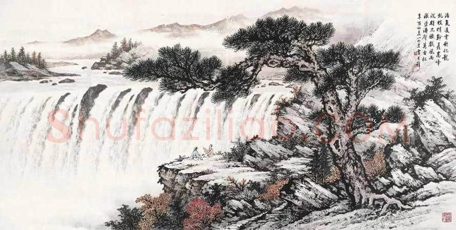 黄君璧《观瀑图》欣赏 | 书画资料