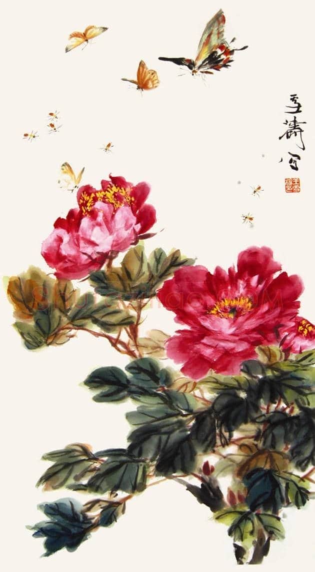 王雪涛国画牡丹欣赏 | 书画学堂