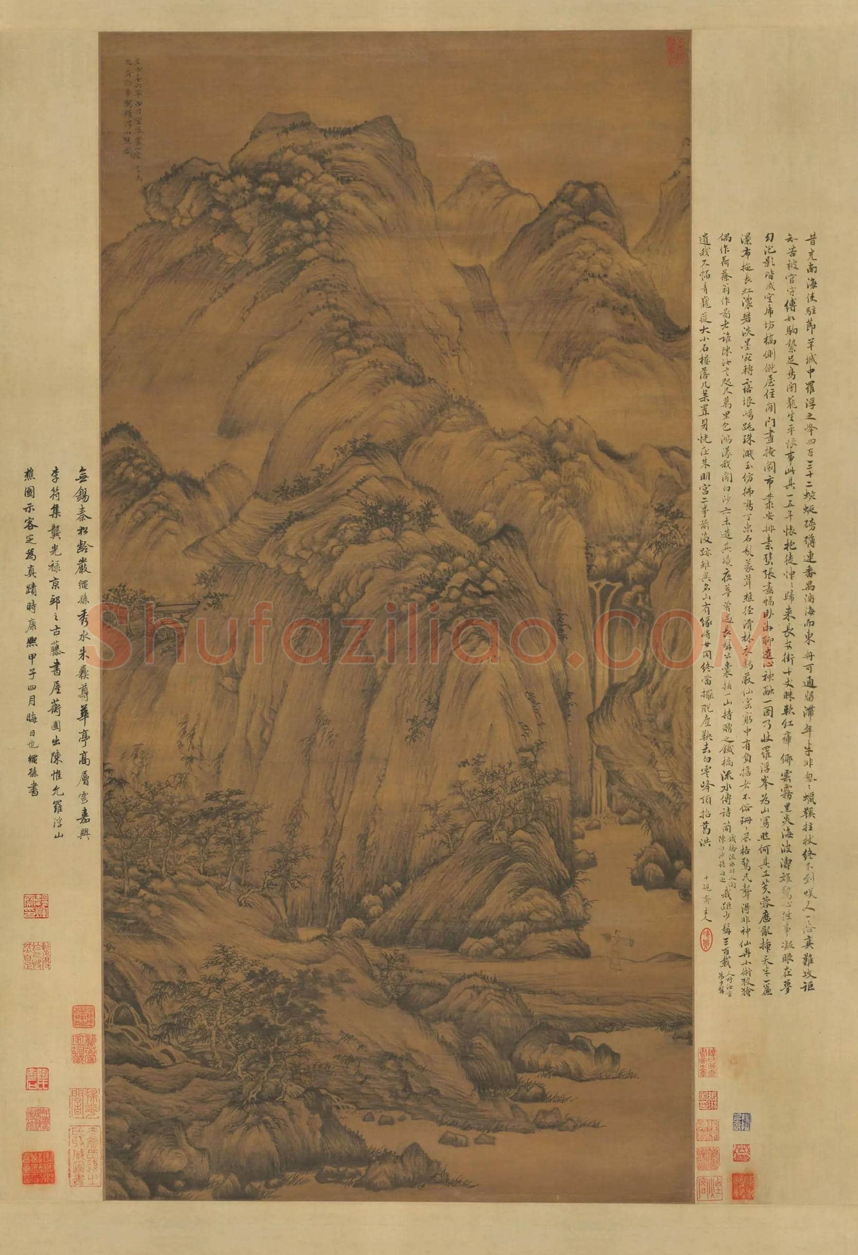 陈汝言《罗浮山樵图》欣赏 | 书画资料