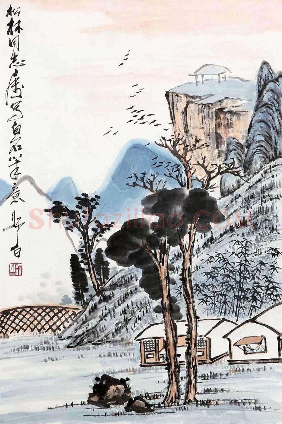 娄师白山水画欣赏 | 书画文摘