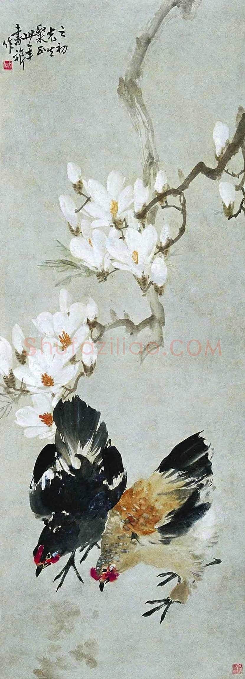 张书旂花鸟画作品欣赏 | 书画讲解