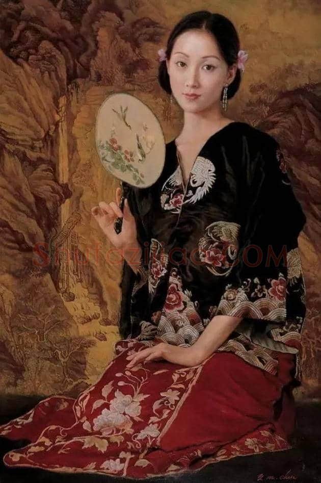 陈逸鸣笔下的女人,也极具东方神韵! | 书画资料