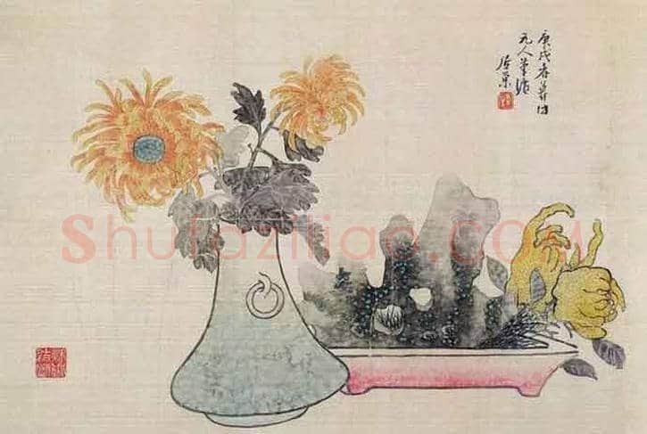 史上最全《岁朝清供图》:潘天寿、张大千、梅兰芳等 | 书画学堂