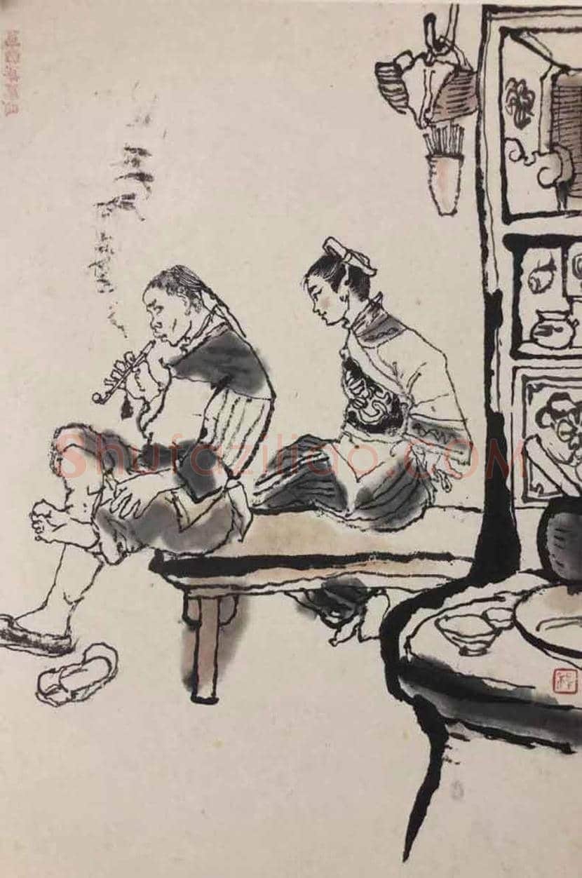 程十发绘《阿Q画传》首次回沪展出 | 书画常识