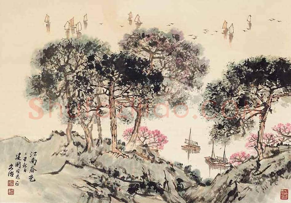 宋文治江南春色系列作品，太美了！ | 书画常识