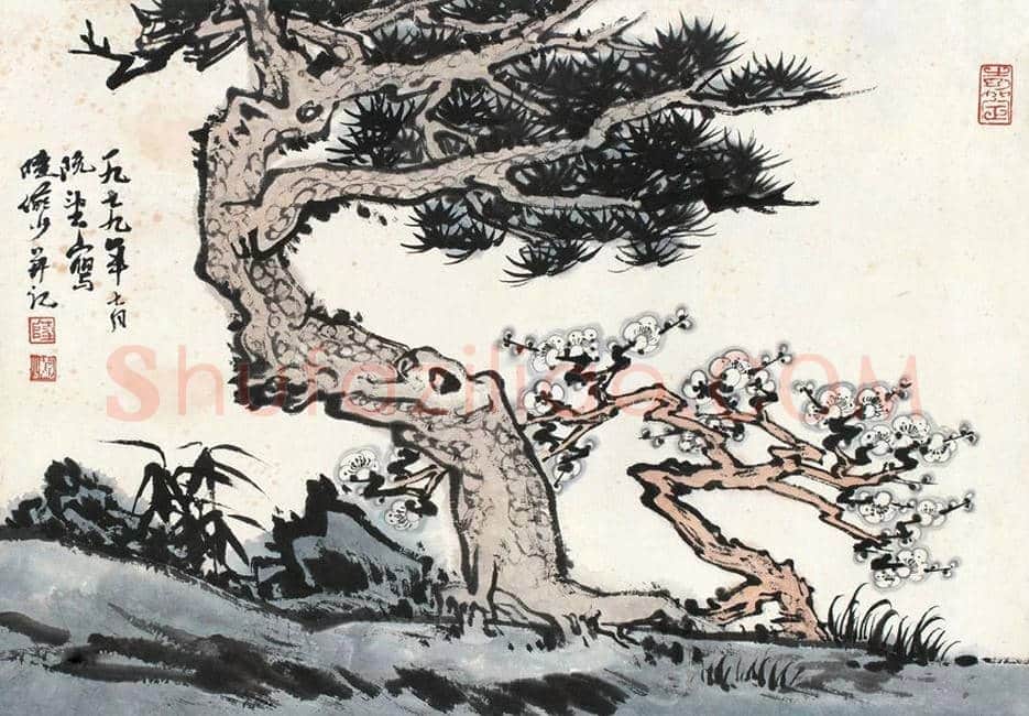 陆俨少梅花作品欣赏 | 书画知识
