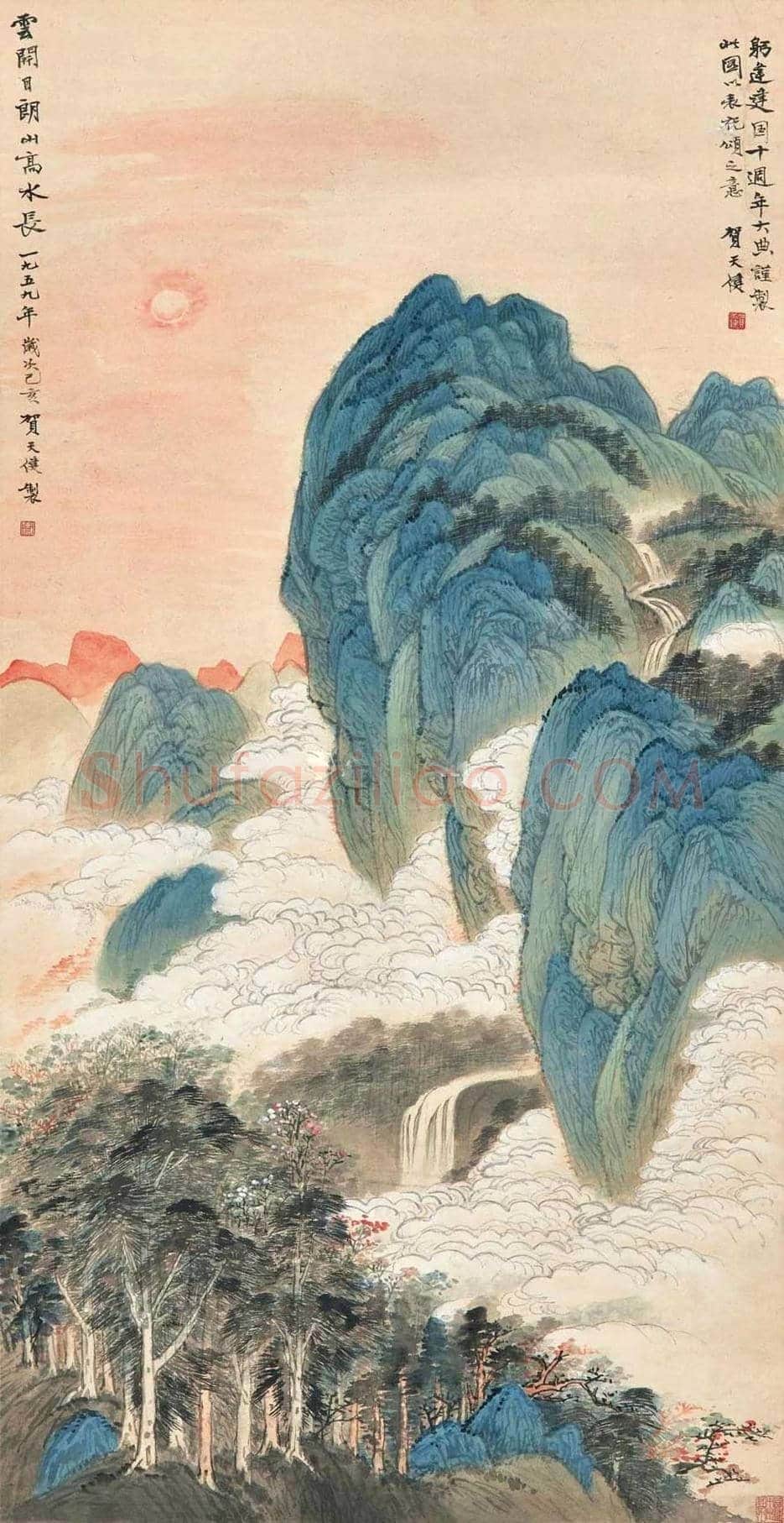 贺天健作品价格，多少钱一平尺？ | 书画常识
