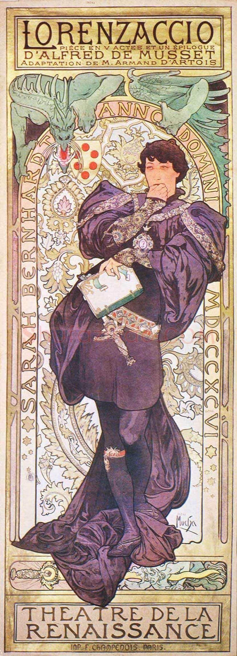 穆夏海报作品欣赏 | 书画资料