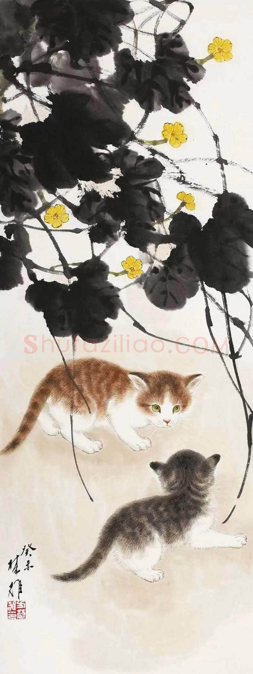 名家画猫作品欣赏 | 书画文摘
