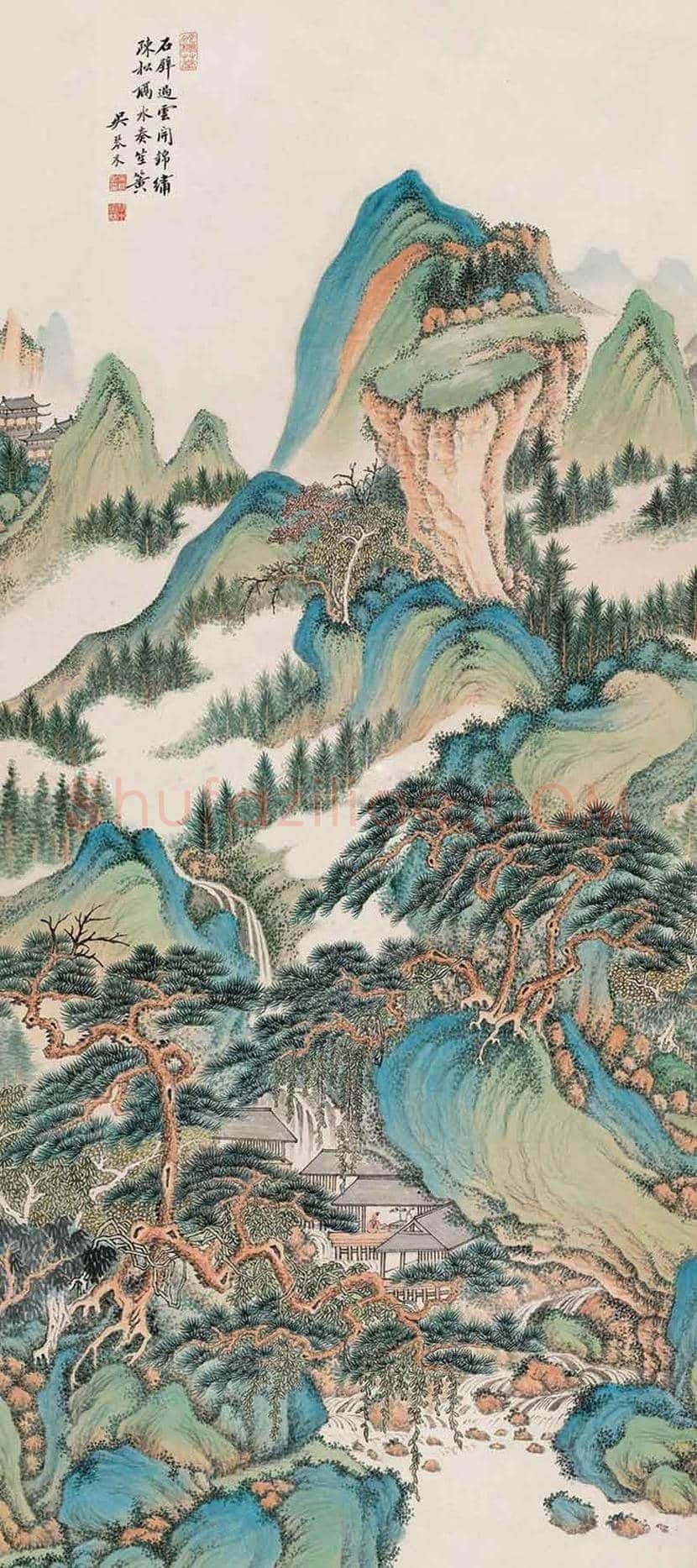 吴琴木山水画作品欣赏 | 书画讲解