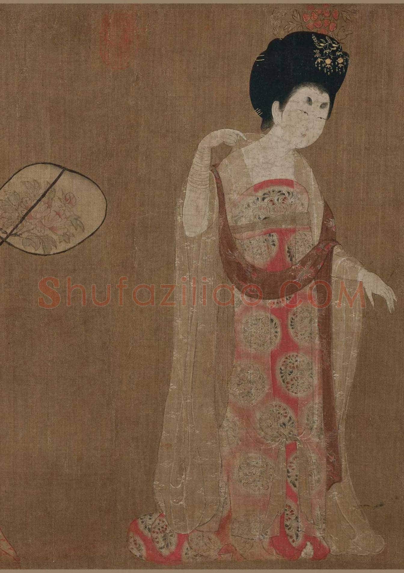 周昉《簪花仕女图》欣赏 | 著名国画欣赏