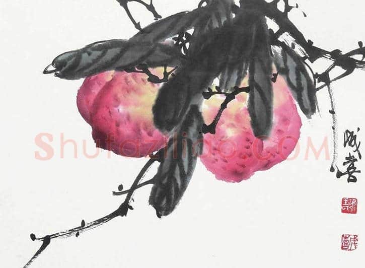 这二十位名家画的寿桃，精彩纷呈！ | 书画资料