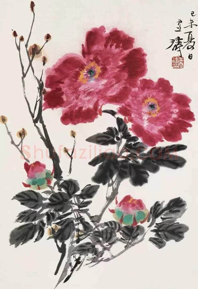 王雪涛国画牡丹欣赏 | 书画学堂