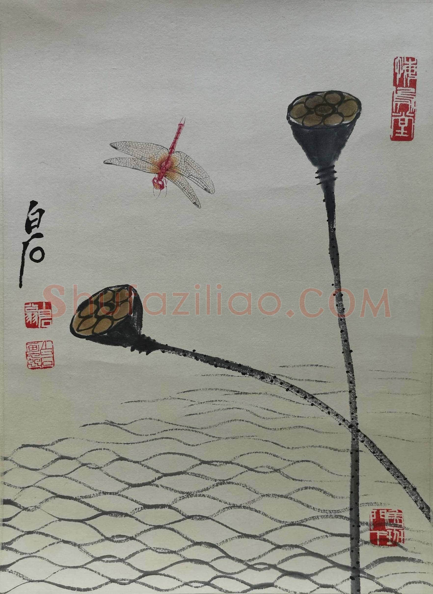 齐白石书画双挖四条屏，与贺孔才艺文交往的见证！ | 国画作品