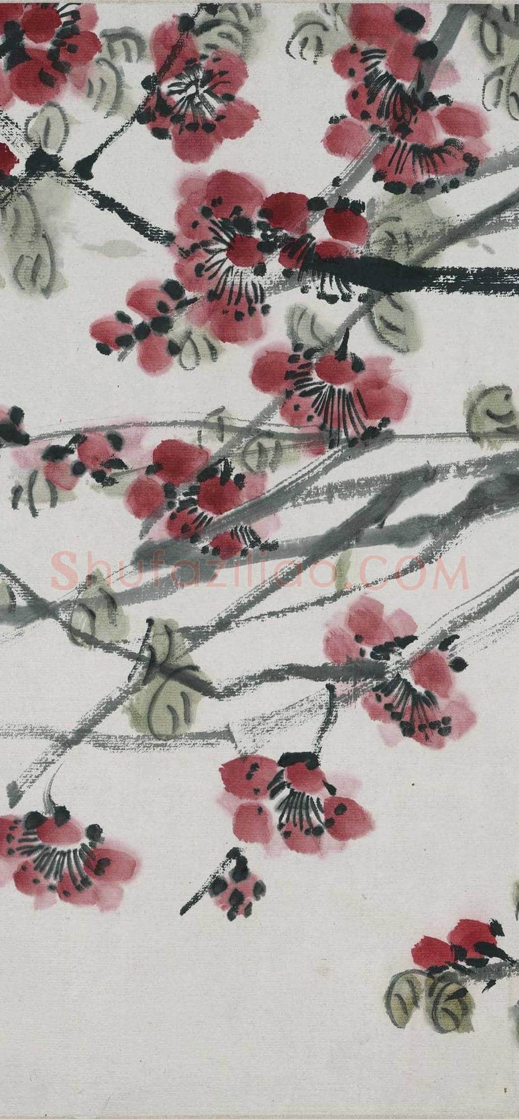 齐白石《折枝花卉长卷》 图赏 | 著名国画图片