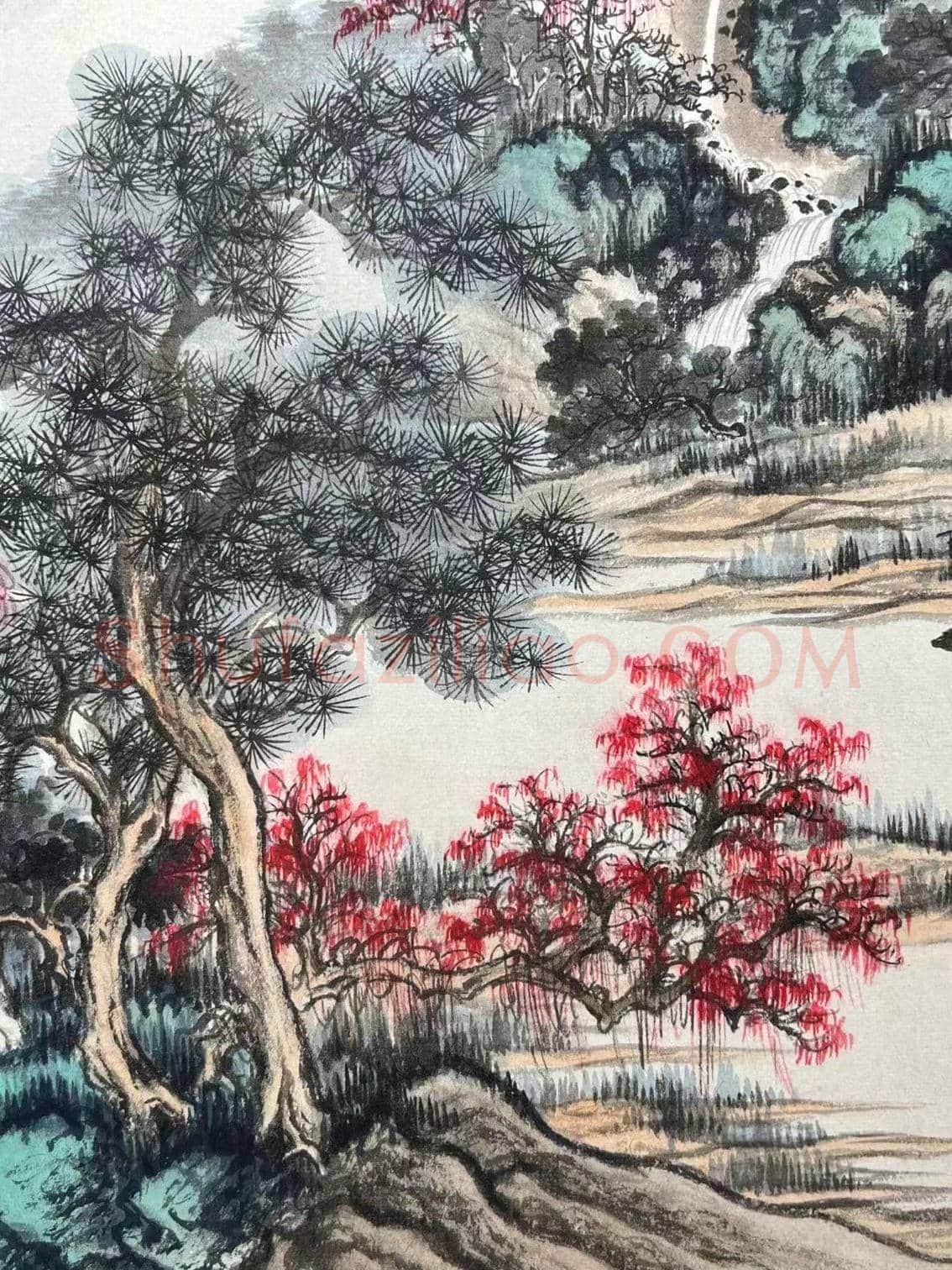 吴湖帆青绿山水代表作《翠岫琼林》 | 国画鉴赏