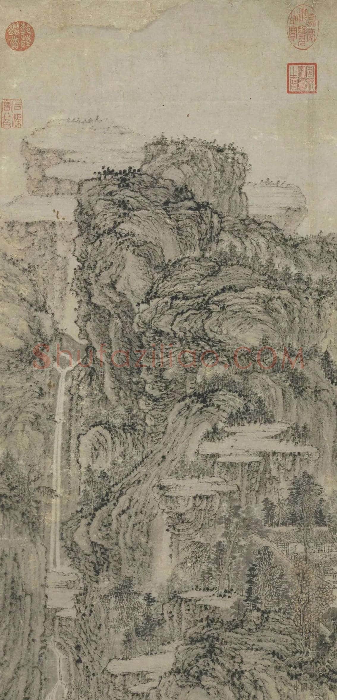王蒙 《东山草堂图》图赏 | 书画文摘