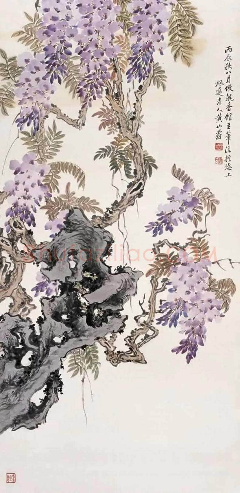 黄山寿花鸟画作欣赏 | 书画百科
