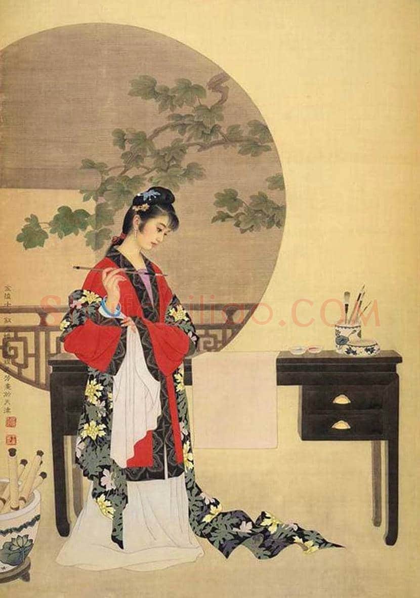 赵国经、王美芳工笔人物《金陵十二钗》欣赏 | 书画科普
