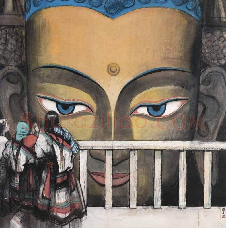 画僧史国良西藏风情人物画！ | 书画常识