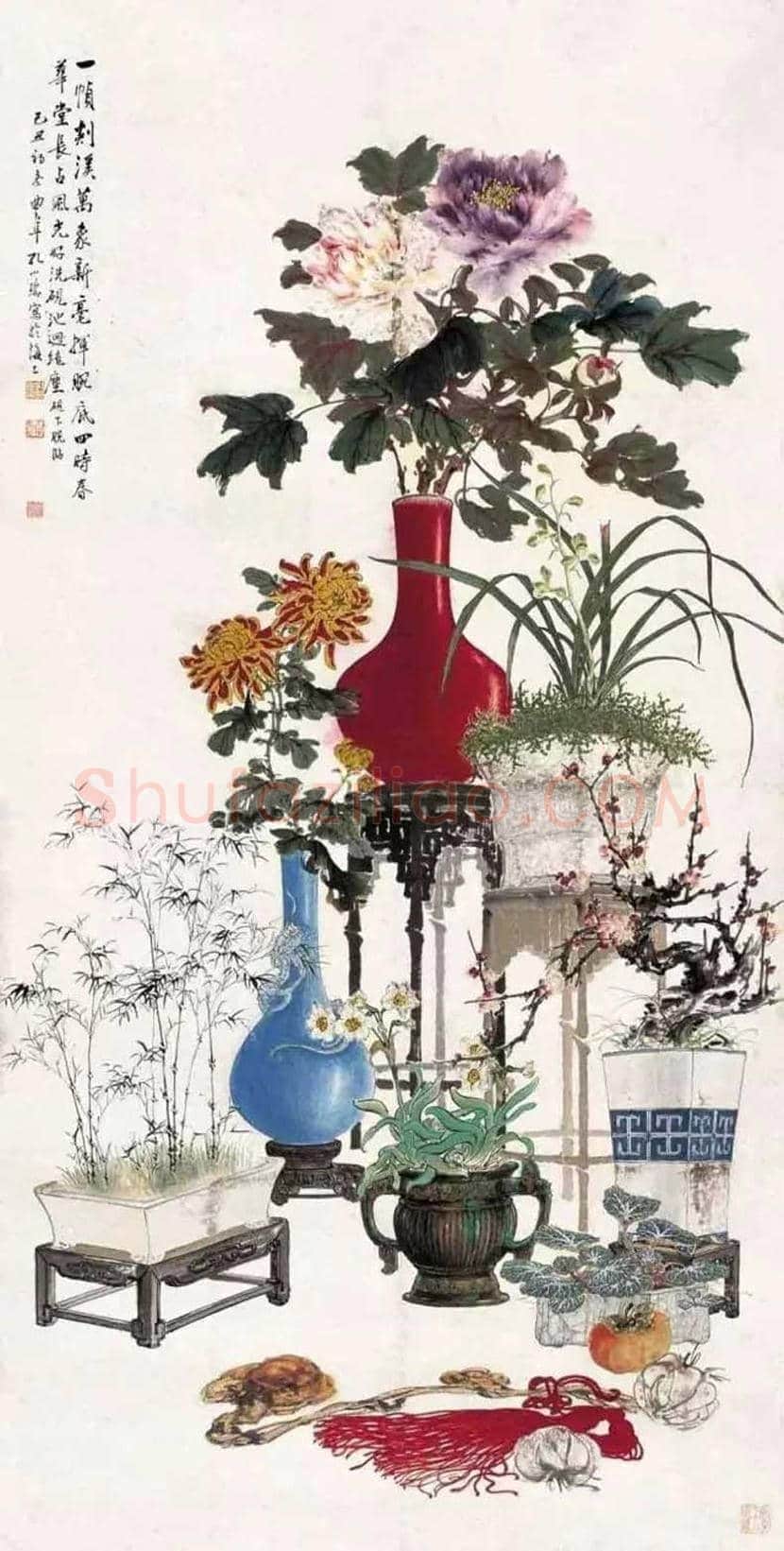孔小瑜博古画欣赏 | 书画百科