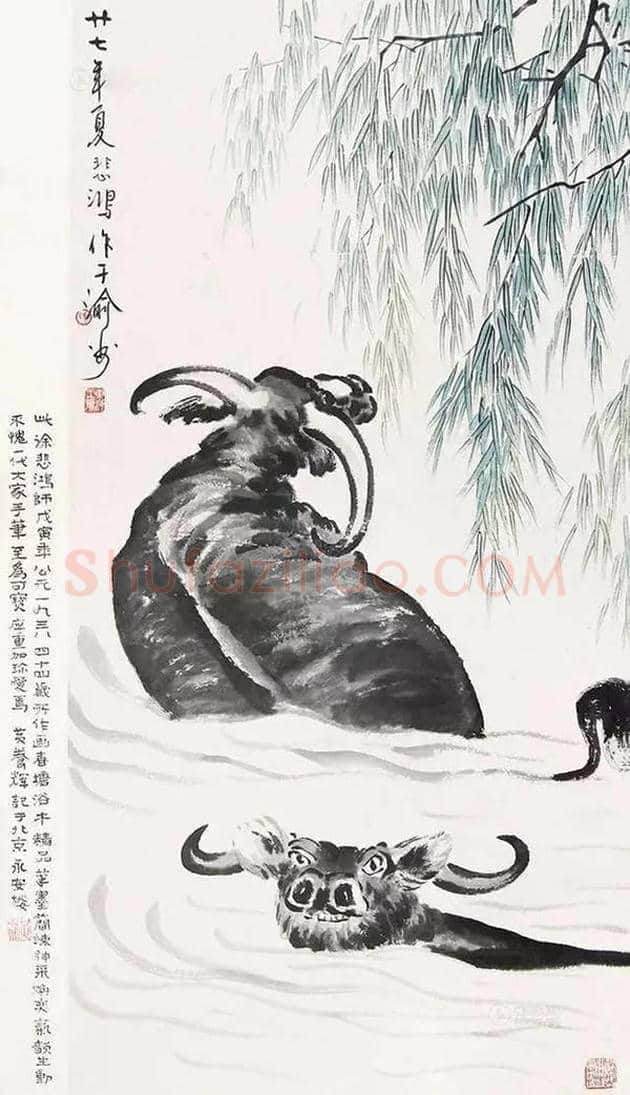 徐悲鸿笔下的46幅家畜图,形象生动 | 书画文摘