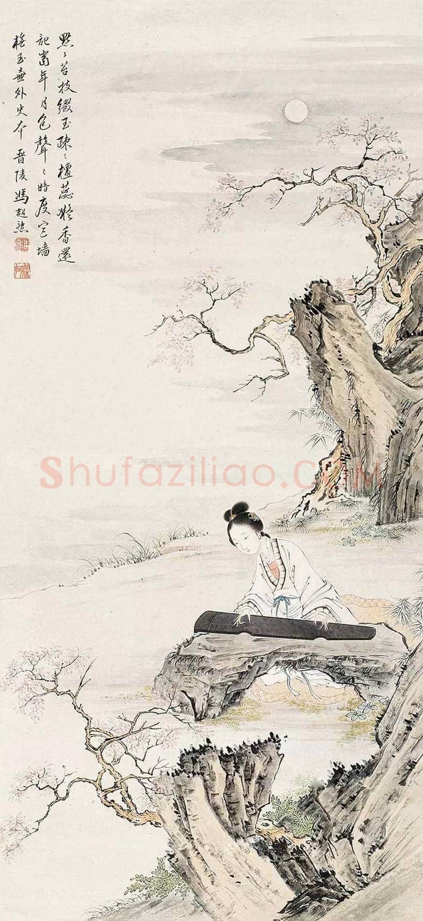 冯超然仕女画欣赏 | 书画常识