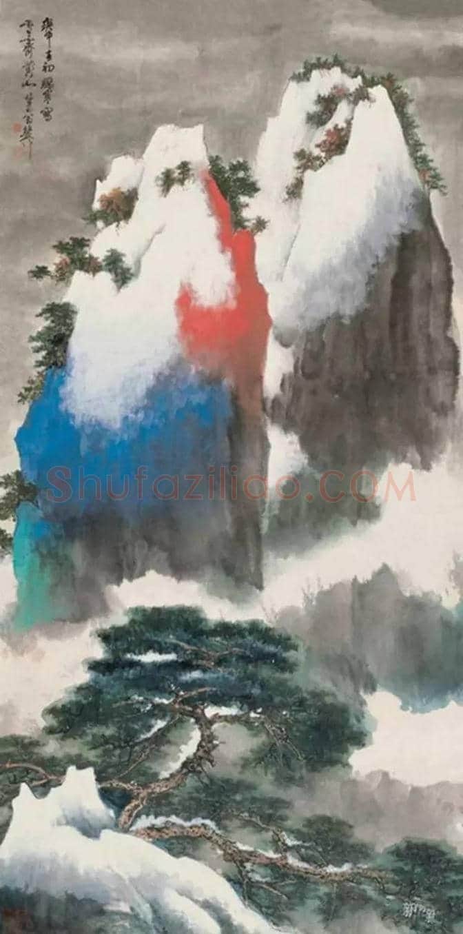 谢稚柳的泼彩作品欣赏 | 书画常识