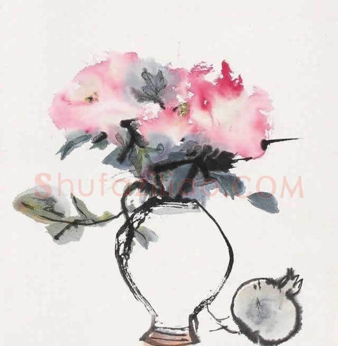 程十发瓶花图作品欣赏 | 书画资料