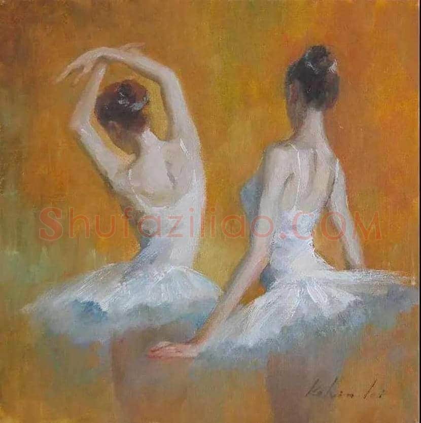 凯文·雷画中的舞女，体现一种静谧的美！ | 书画文摘