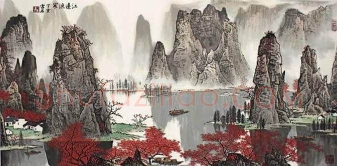 白雪石绘画作品《桂林山水》欣赏(100幅) | 书画文摘