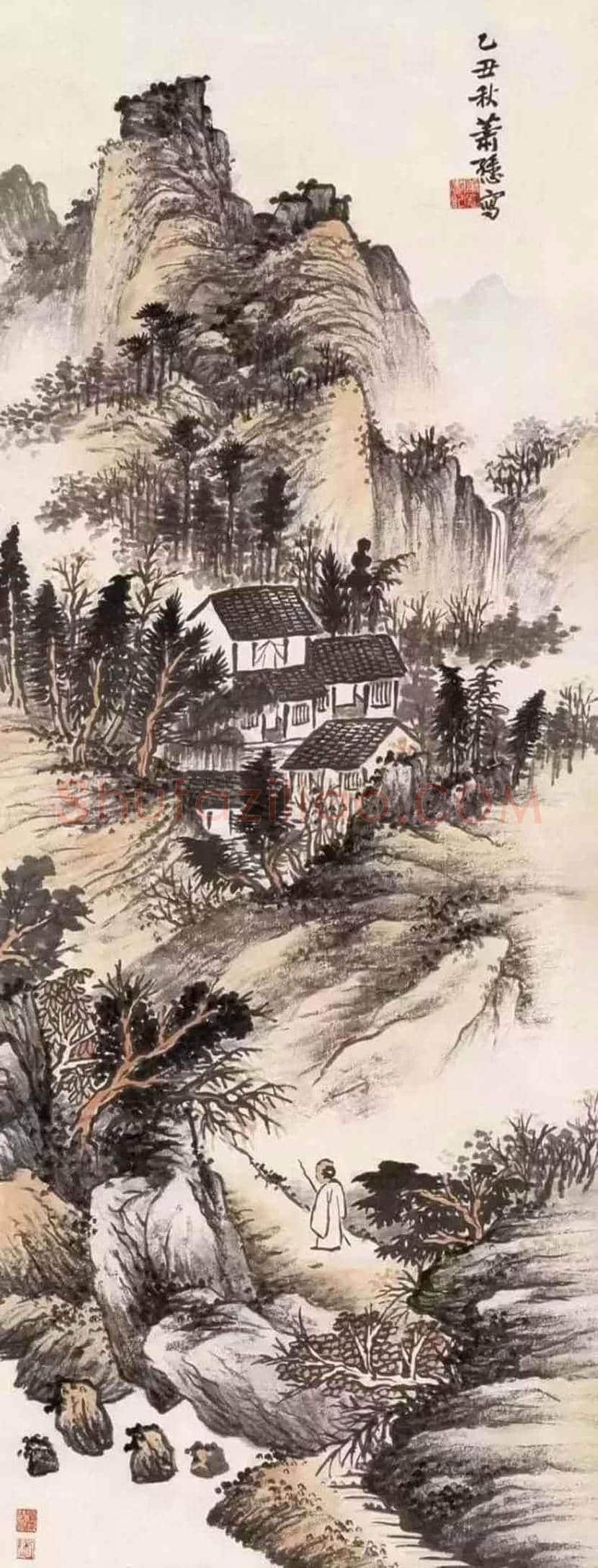 萧谦中山水画欣赏 | 书画学堂