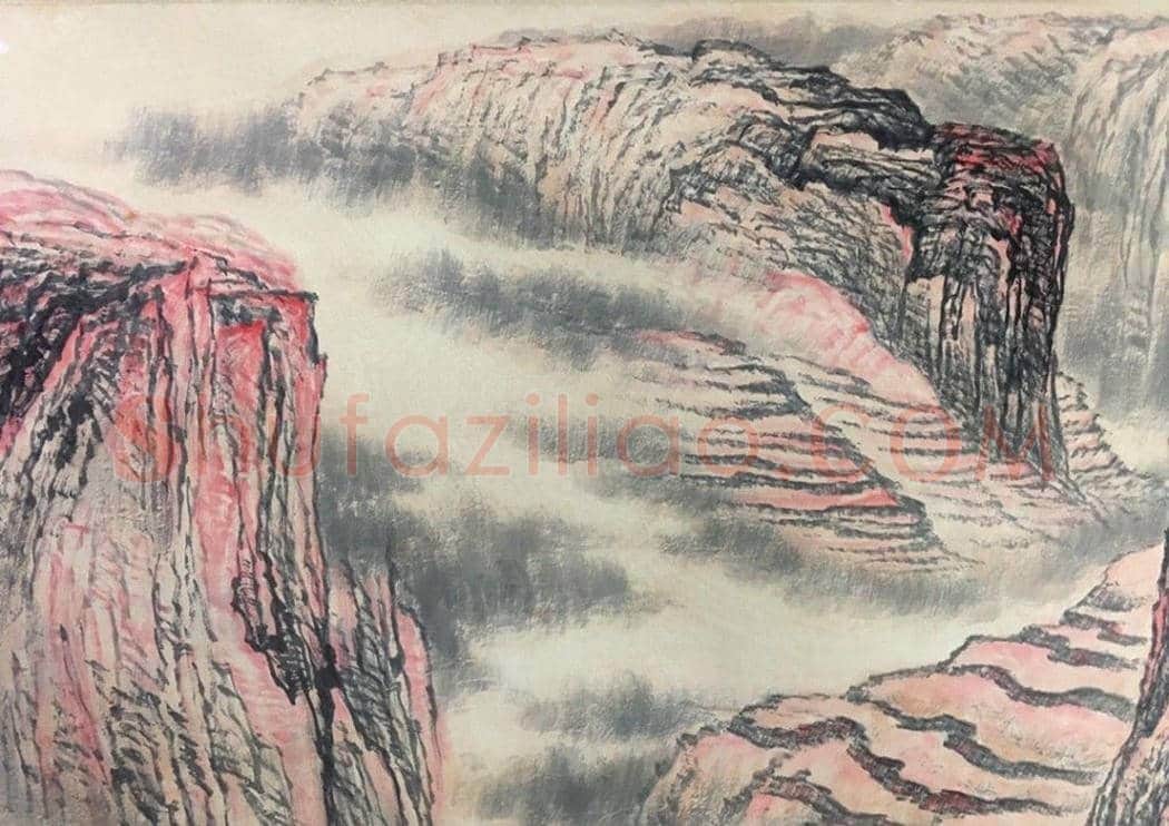 石鲁丈二钜制《改天换地》,馆级藏品 | 国画作品