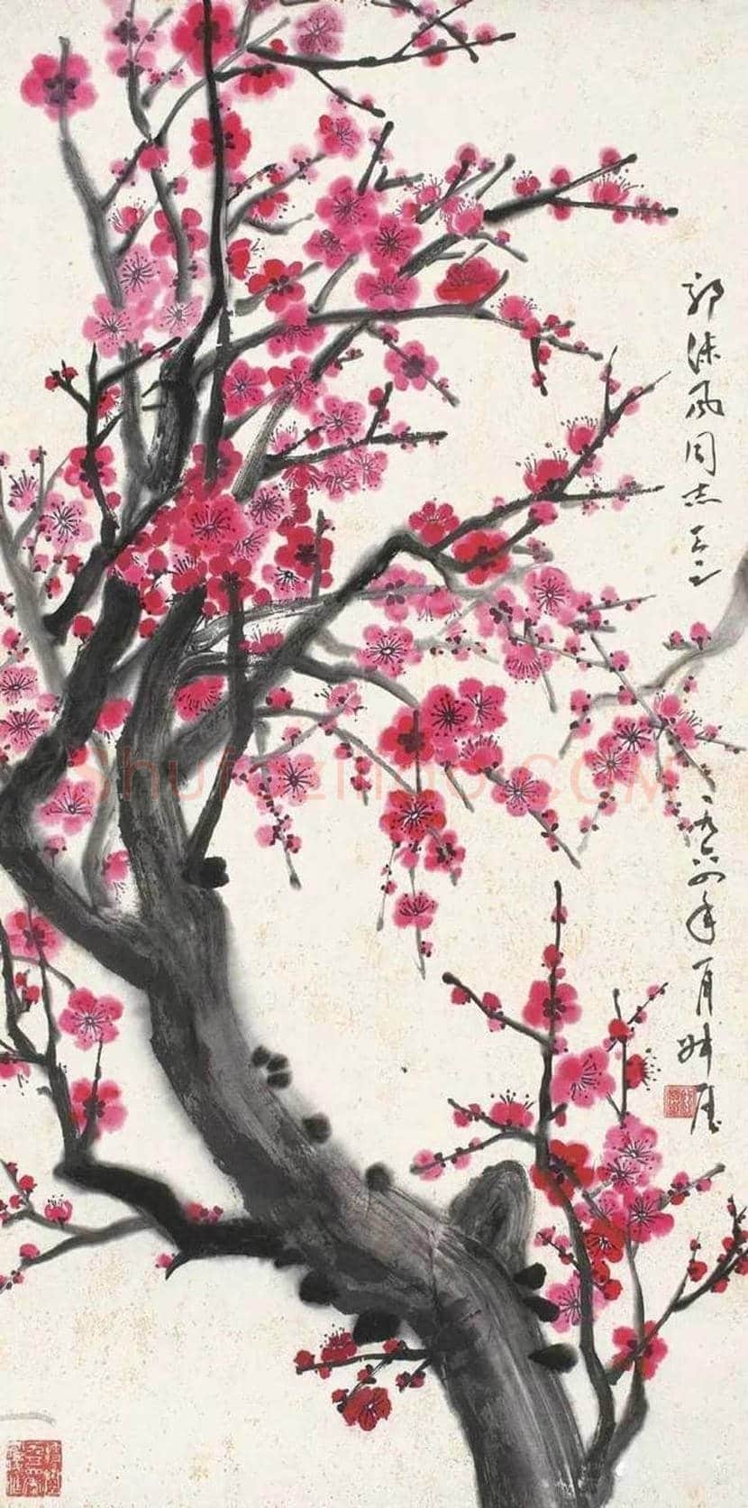 钱瘦铁梅花作品欣赏 | 书画百科