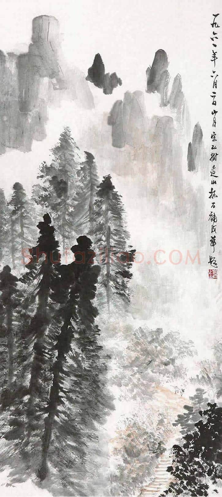 傅抱石关山月合作作品欣赏及拍卖 | 书画资料