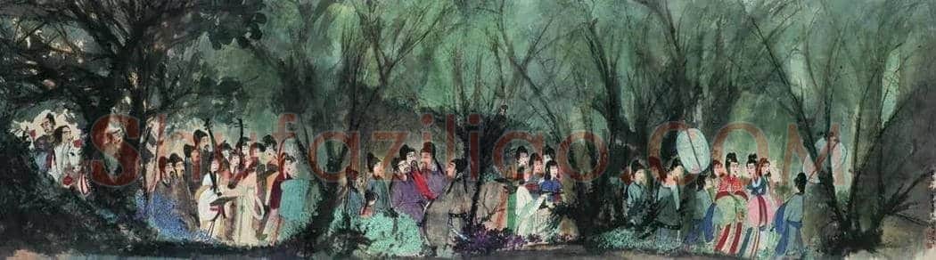 傅抱石长卷《丽人行》，铭心经典再现！ | 国画欣赏