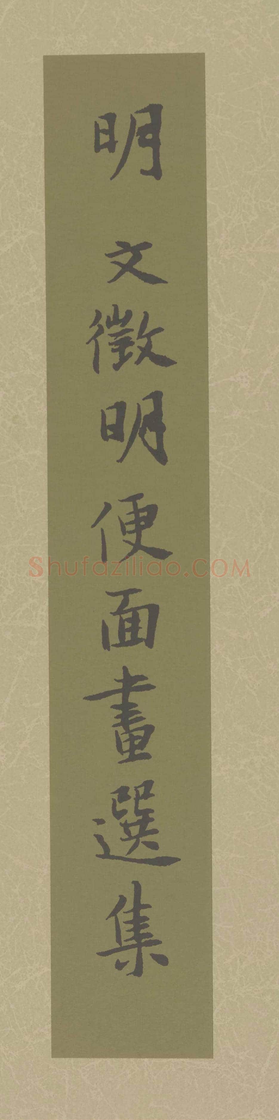 文徵明扇面画图赏《文徵明便面畫选集》 | 著名国画图片