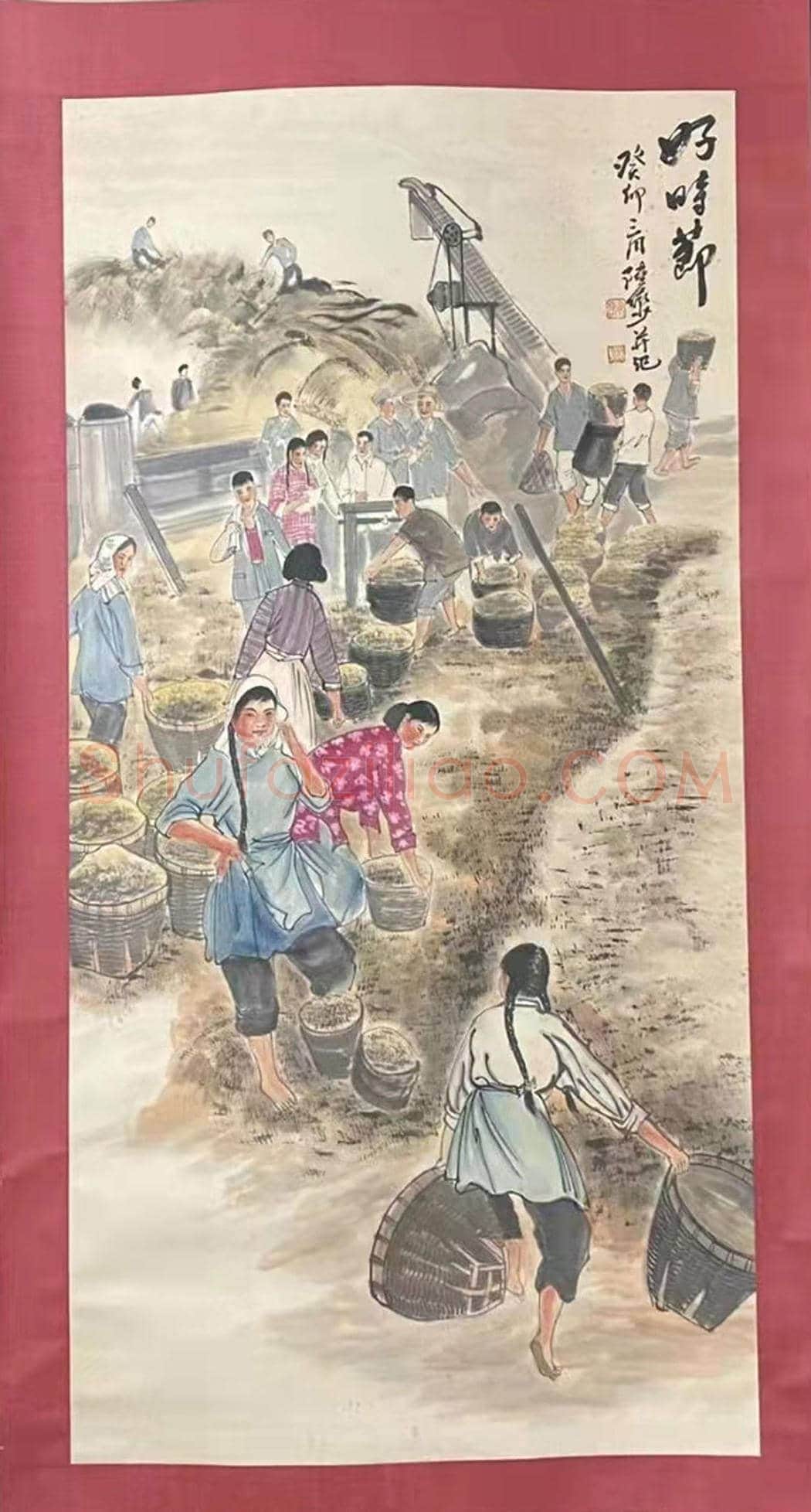 陆俨少人物画《好时节》，首度面世 | 国画赏析