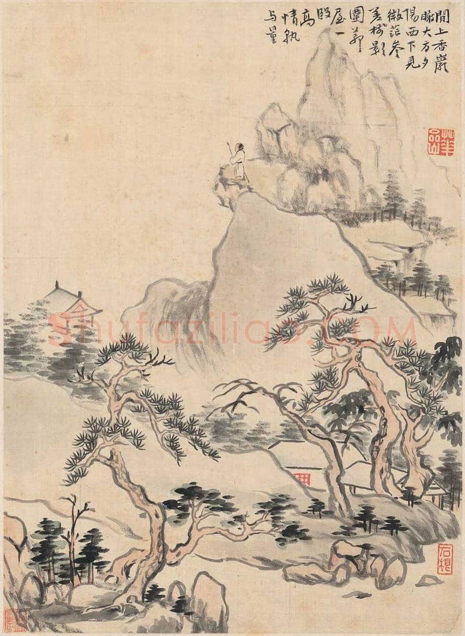 华嵒 《山水十二开》图赏 | 传世国画作品