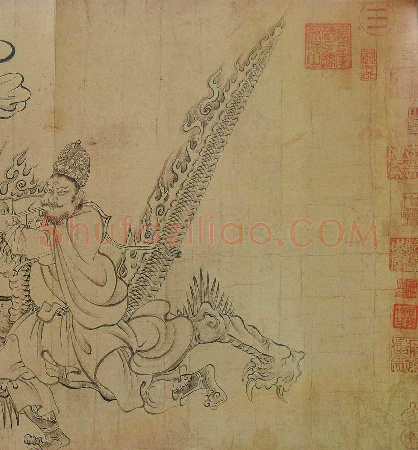 吴道子《天王送子图》欣赏 | 著名国画鉴赏