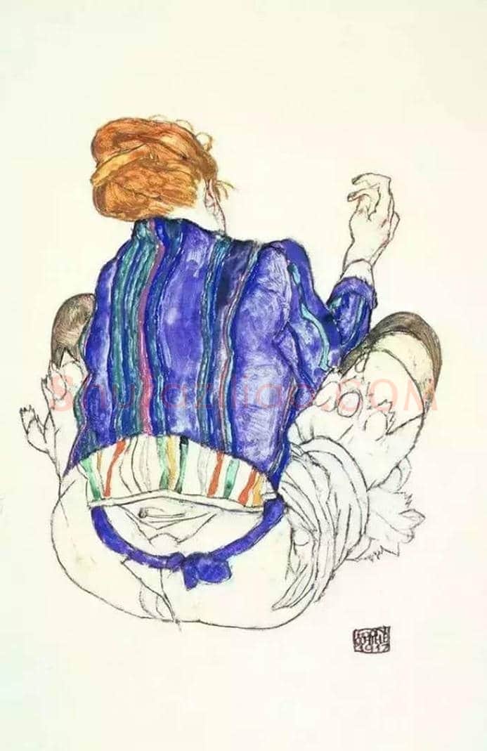 埃贡·席勒作品欣赏 | 书画学堂