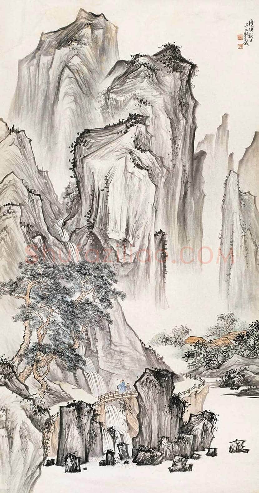 刘子久山水人物画作品欣赏 | 书画讲解