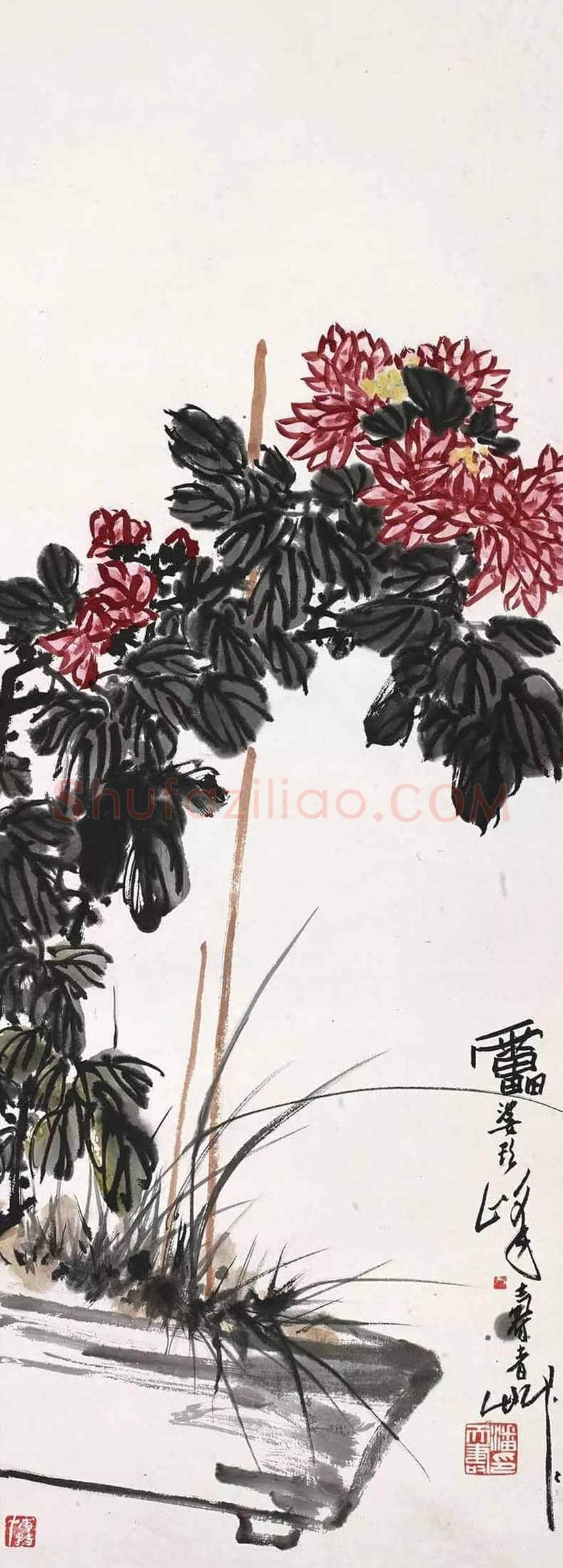 潘天寿笔下的菊花及拍卖价格 | 书画文摘