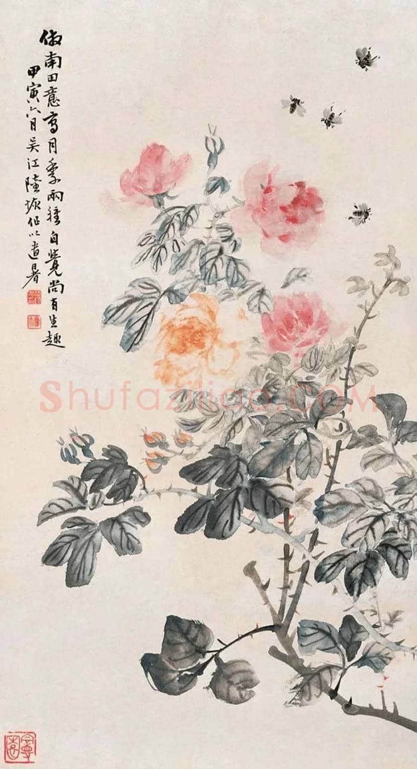 陆恢花鸟画作品欣赏 | 书画讲解